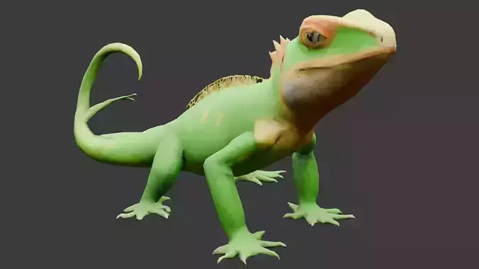 Lagarto Low-poly 3D model