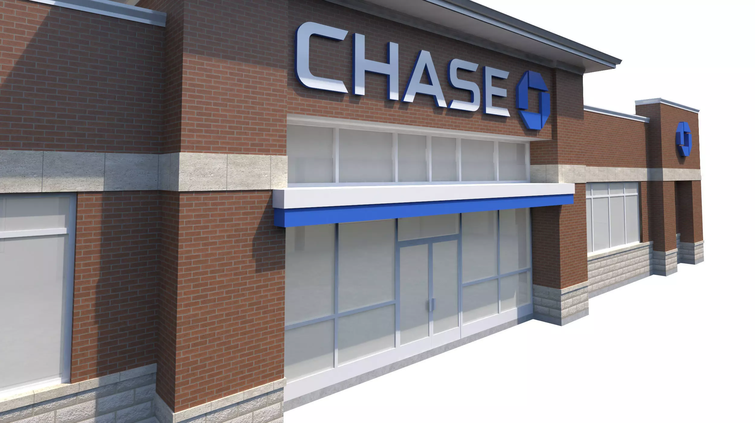 Chase Bank 3D model_0