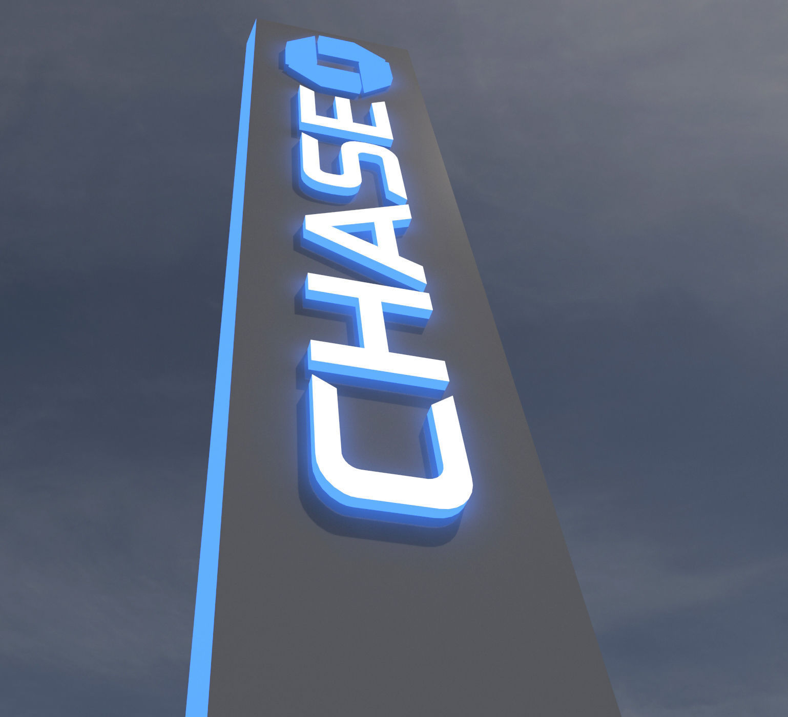 Chase Bank 3D model_3