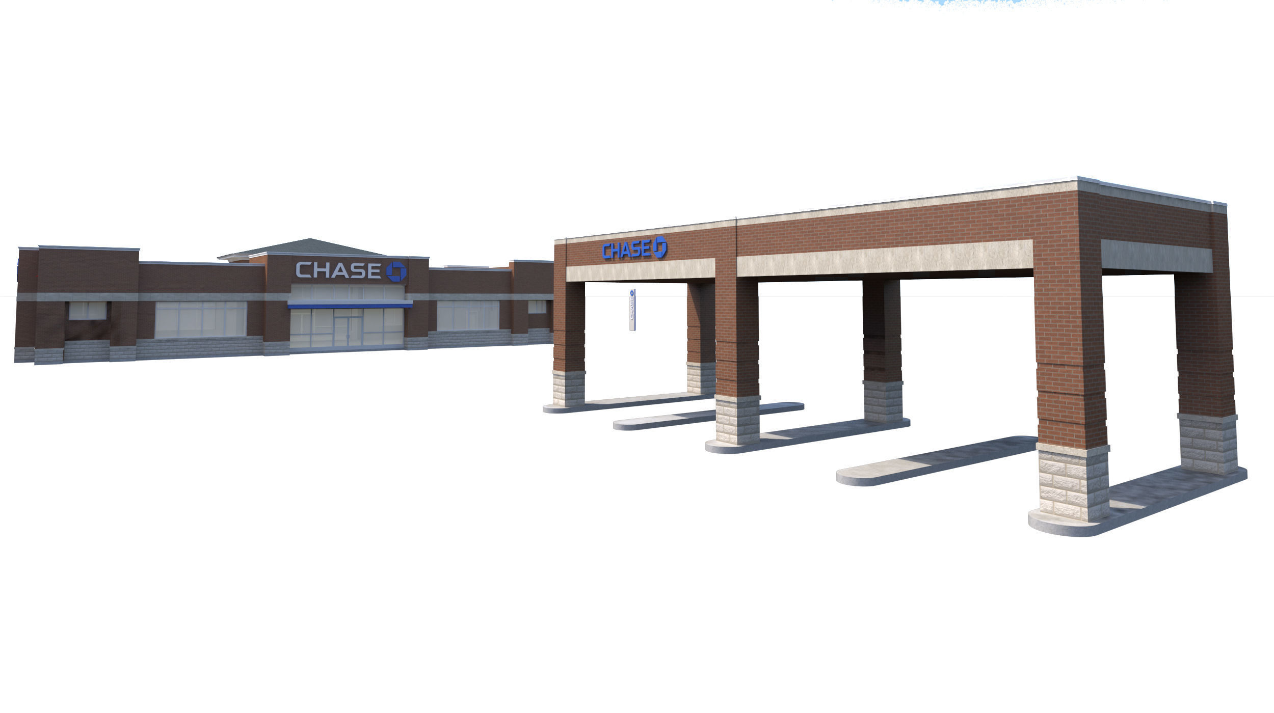 Chase Bank 3D model_5