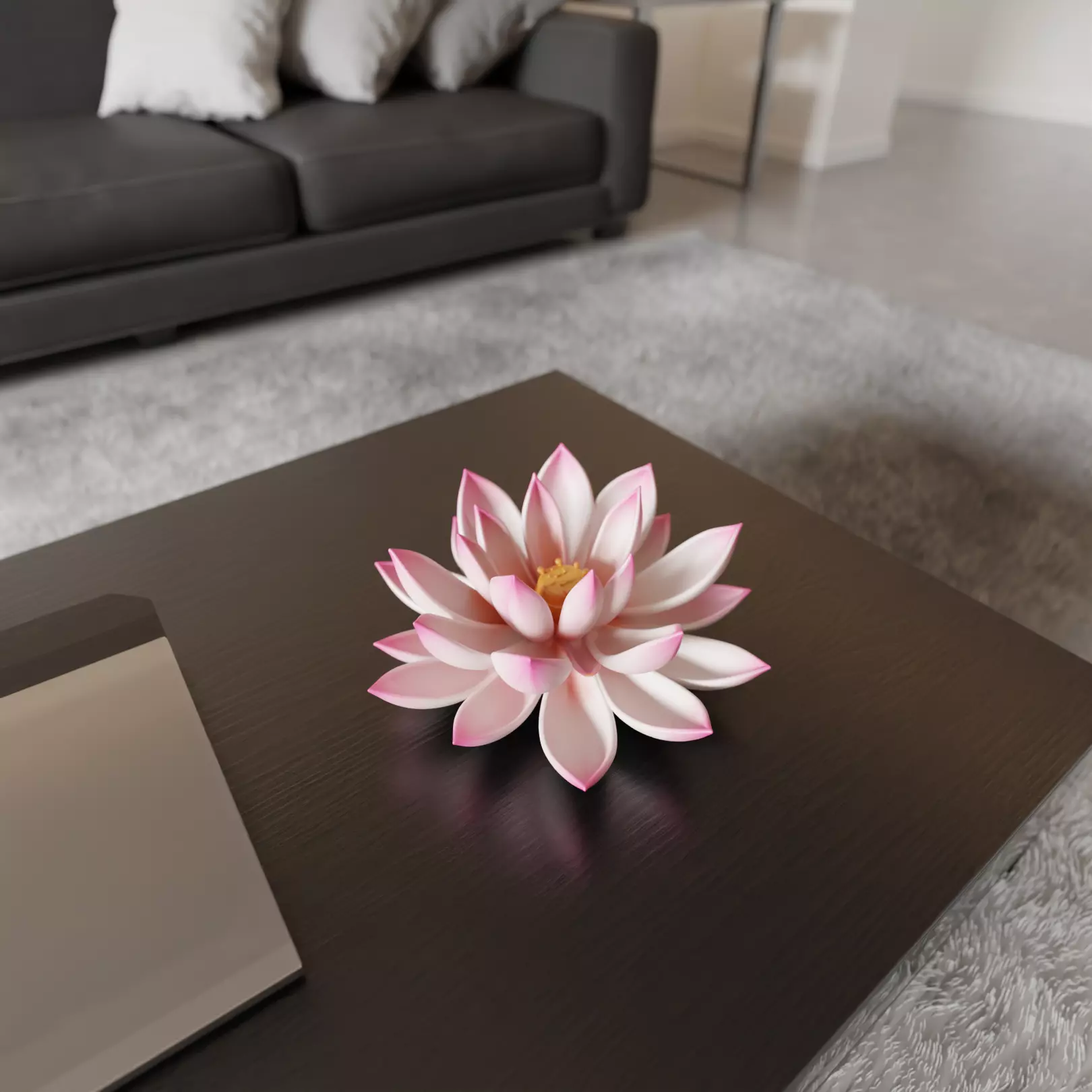 lotus flower 3D print model_0
