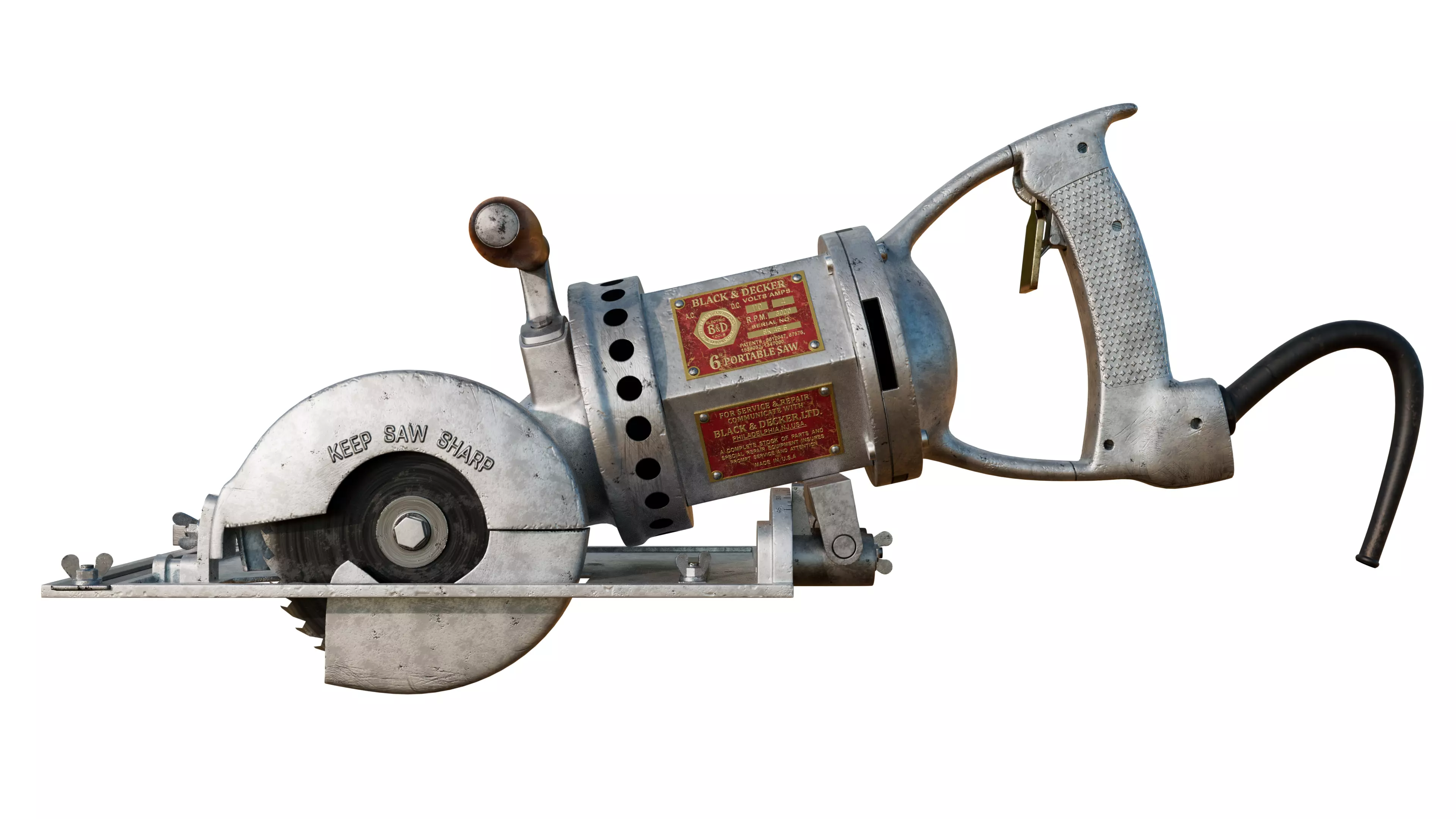 Portable Electric Saw 3D model_0