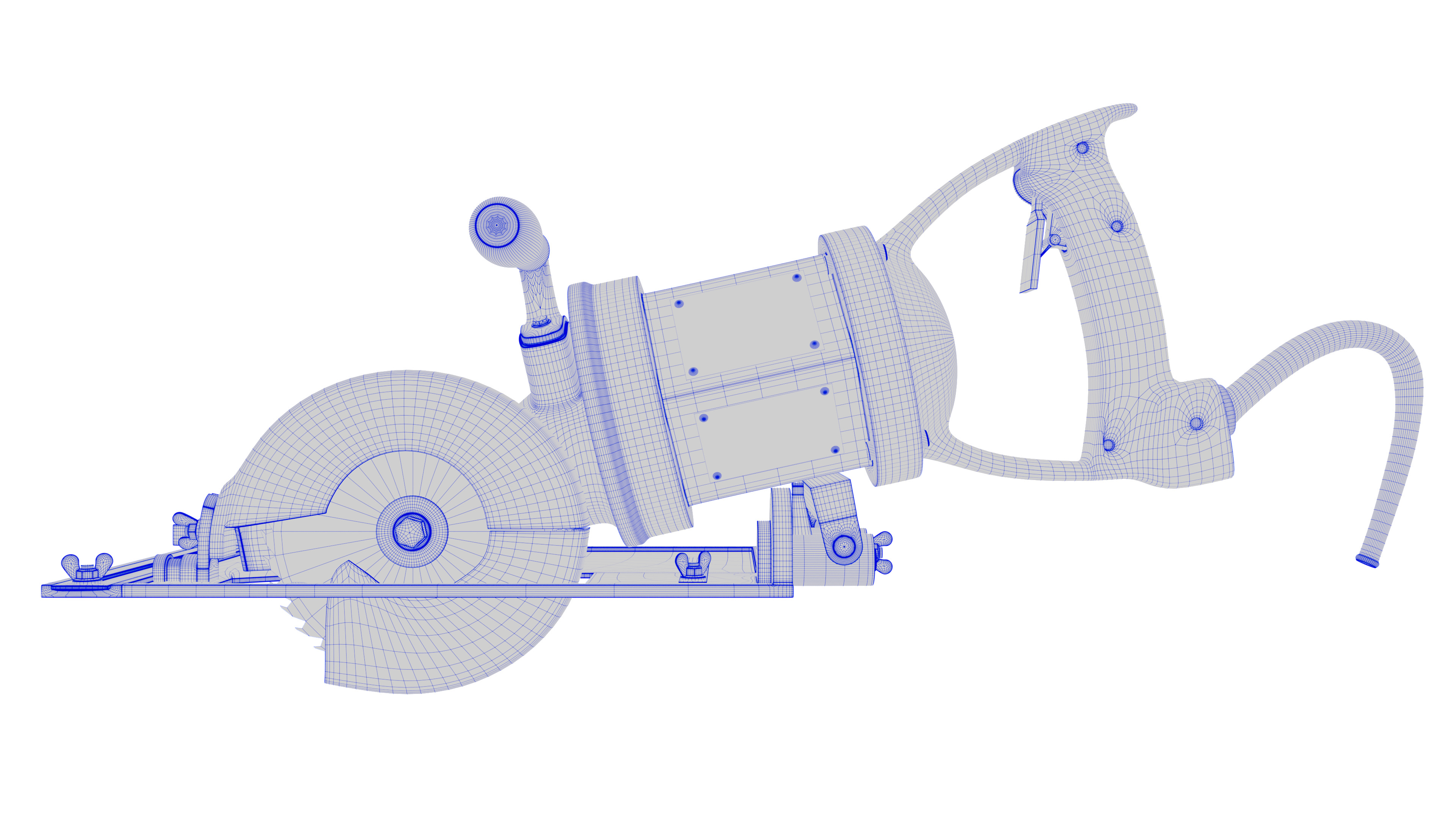 Portable Electric Saw 3D model_8