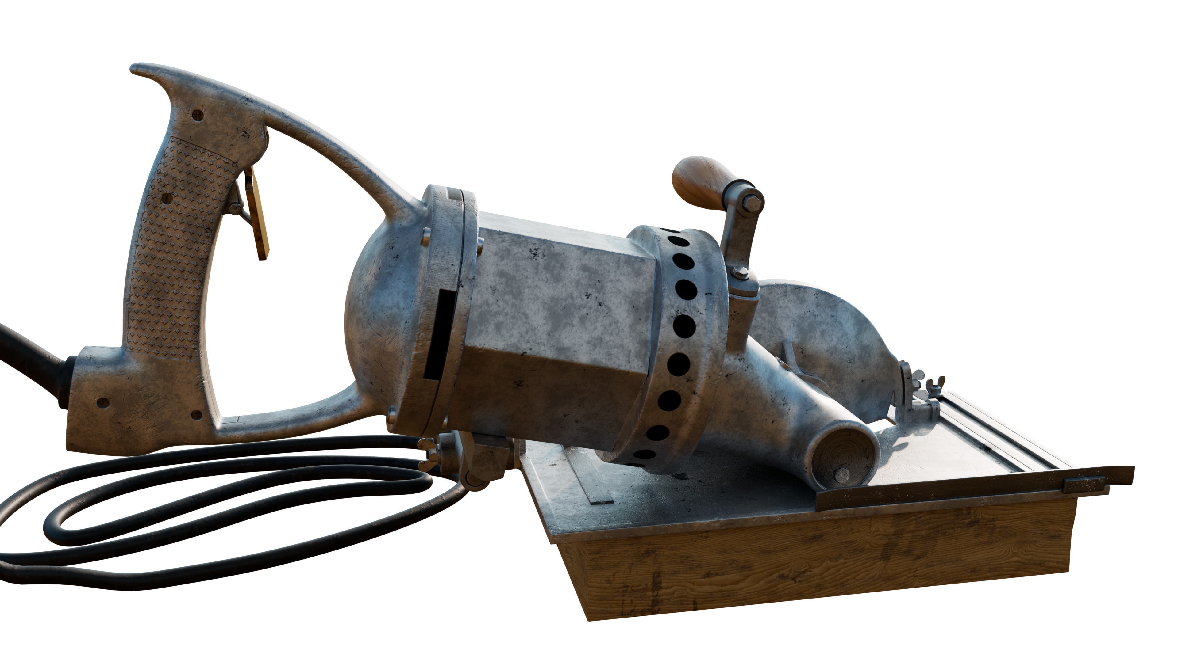 Portable Electric Saw 3D model_4
