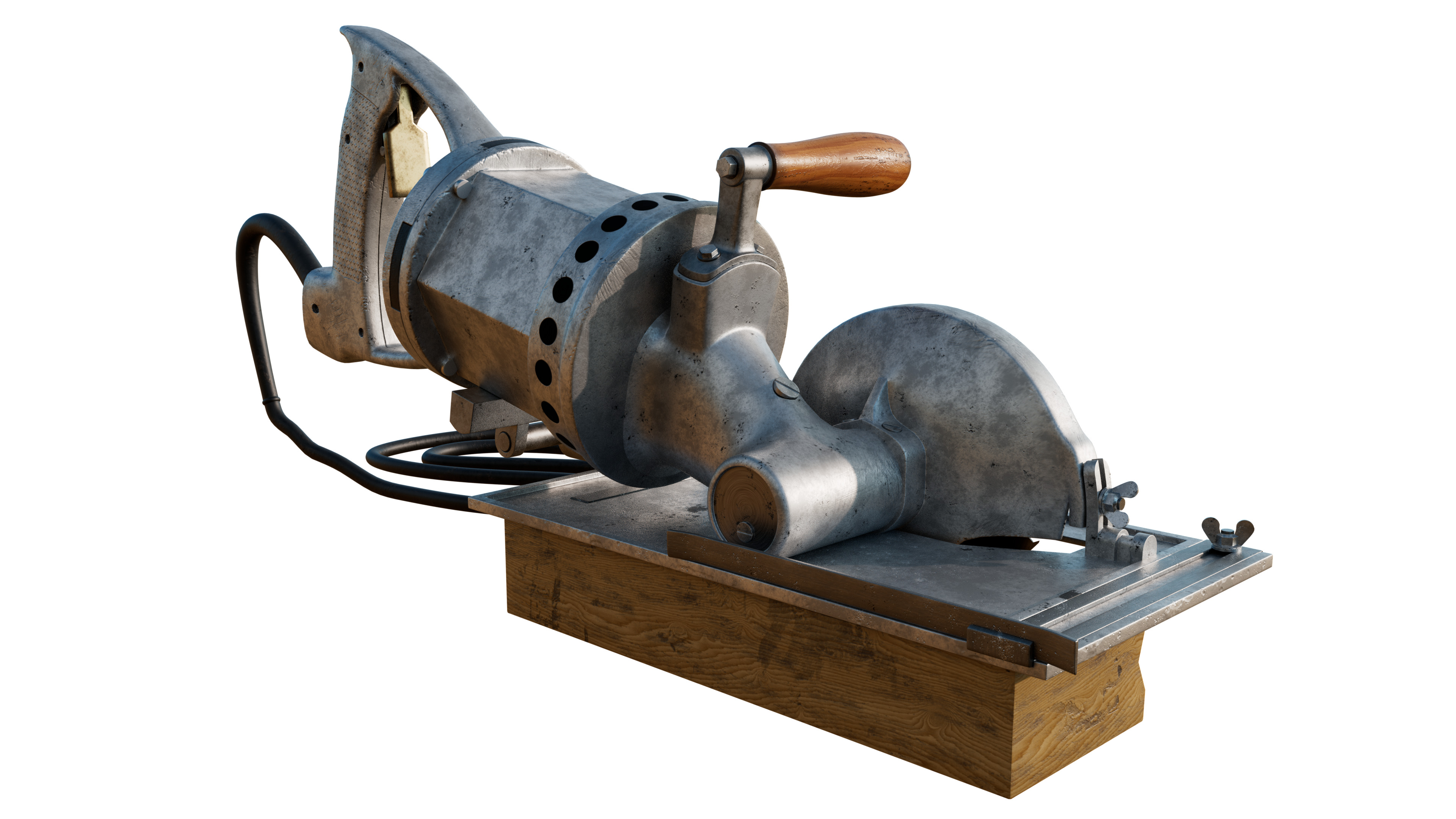 Portable Electric Saw 3D model_5