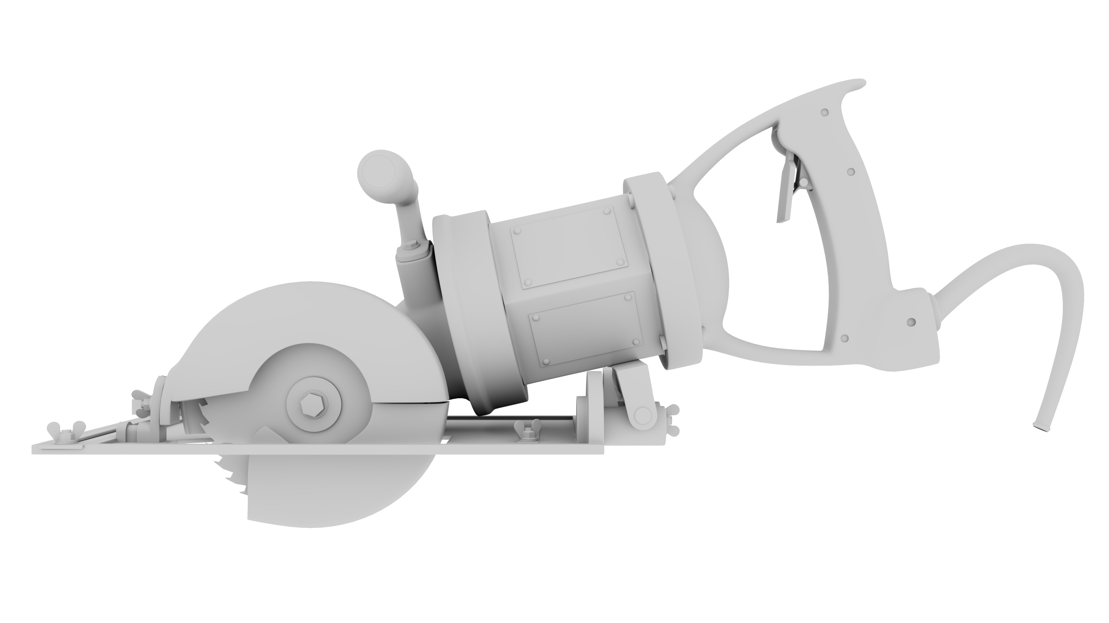 Portable Electric Saw 3D model_9