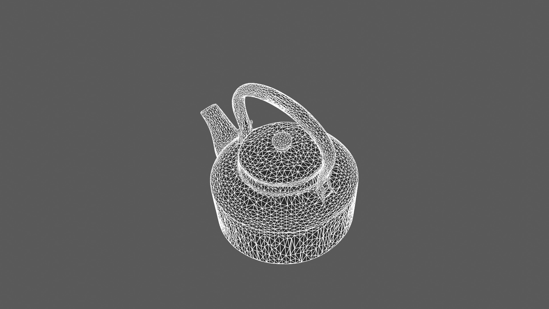 Classic Black Cast Iron Teapot 3D Model 3D model_9