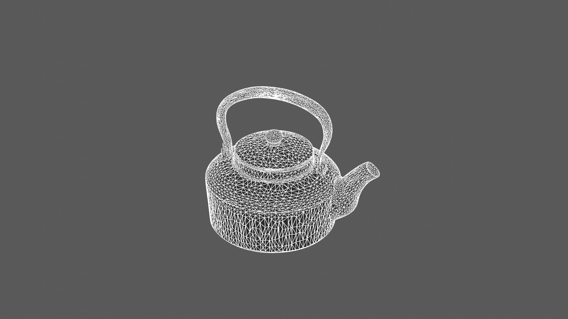 Classic Black Cast Iron Teapot 3D Model 3D model_6