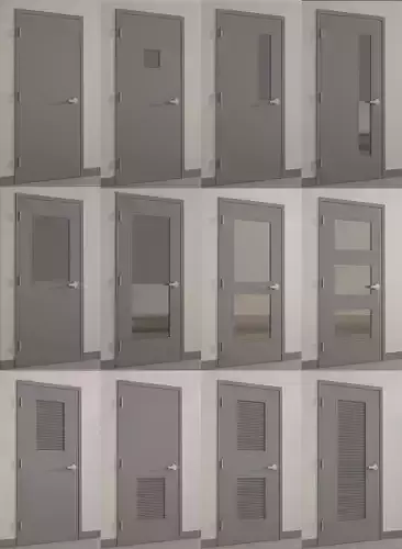 Doors office door with glass window