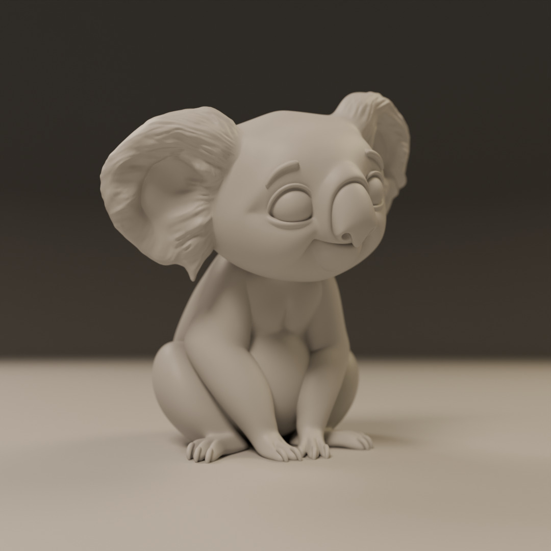 koala 3D print model_8
