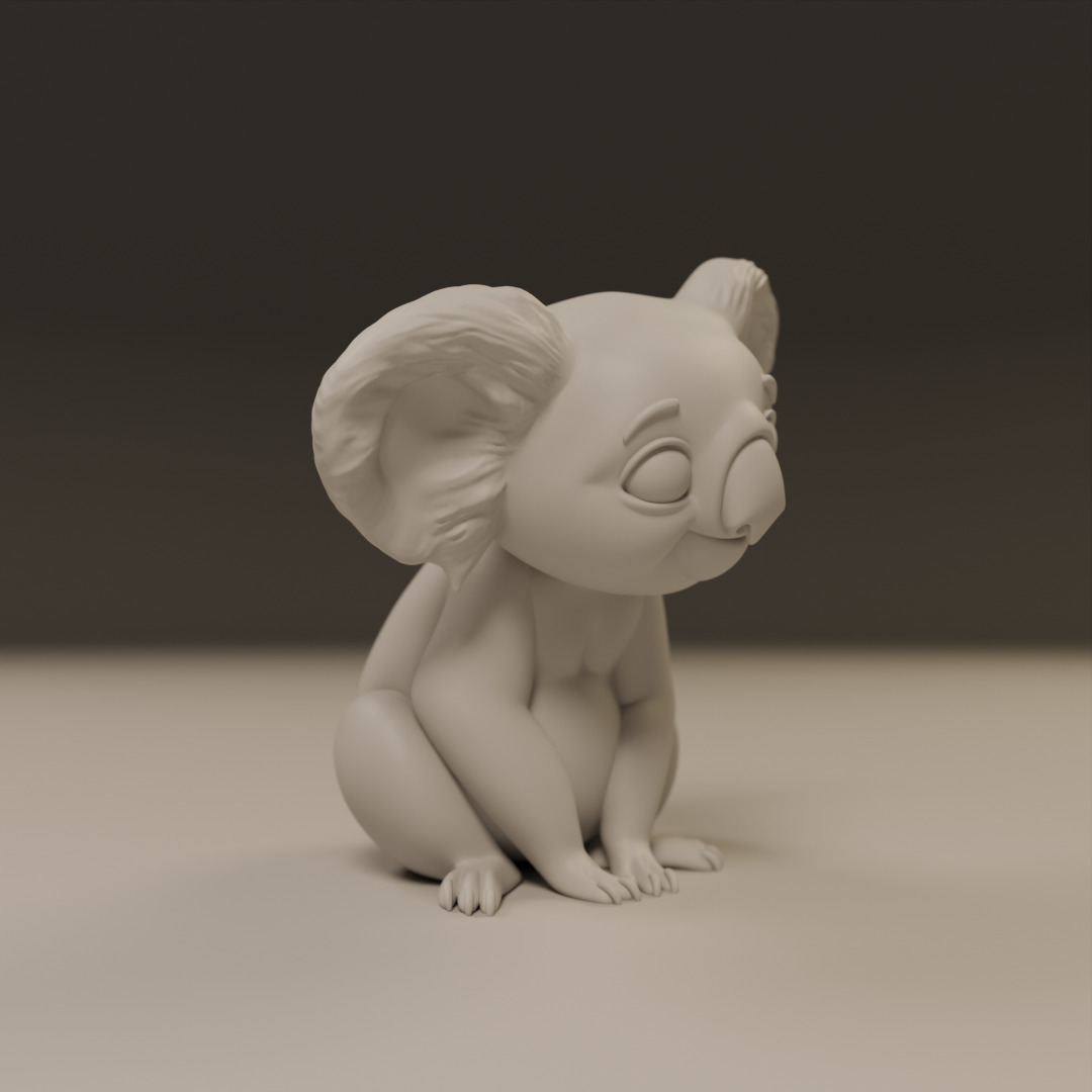 koala 3D print model_4