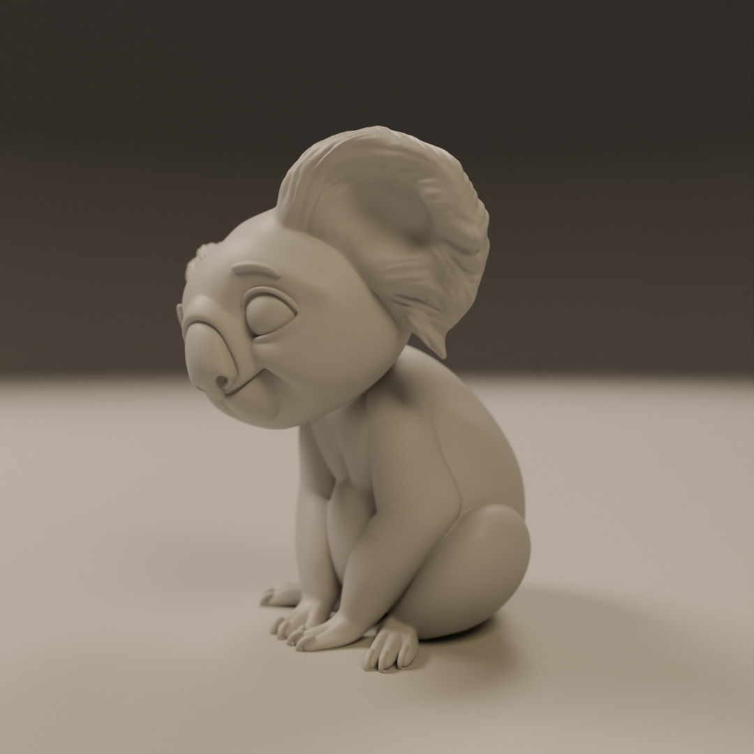koala 3D print model_5