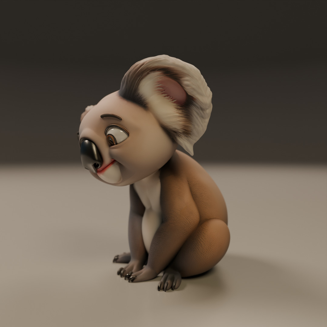 koala 3D print model_14