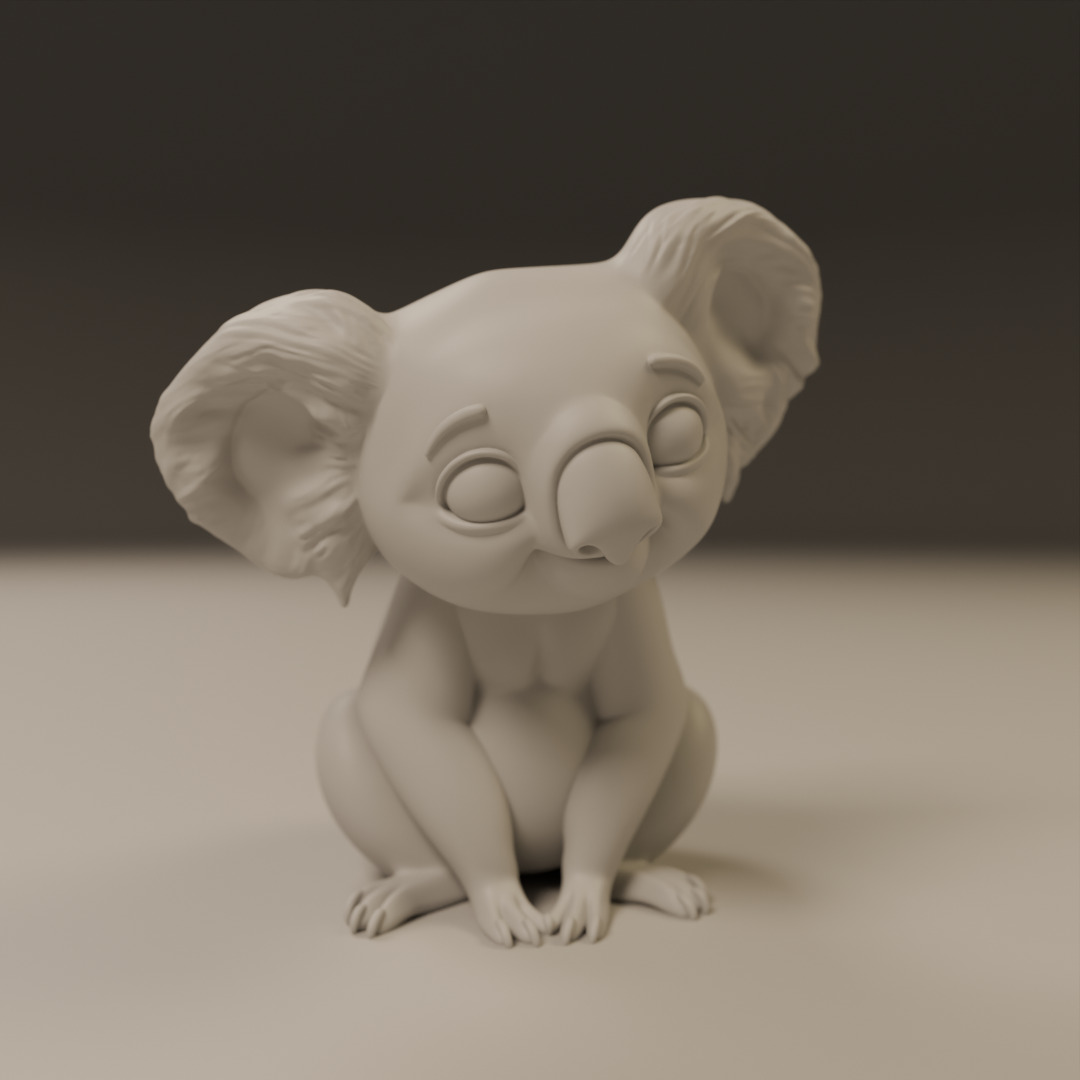 koala 3D print model_9