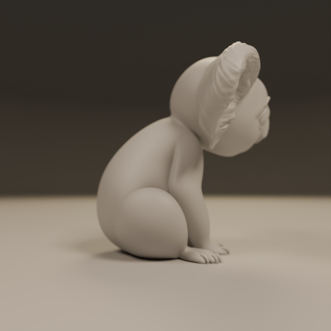 koala 3D print model_3