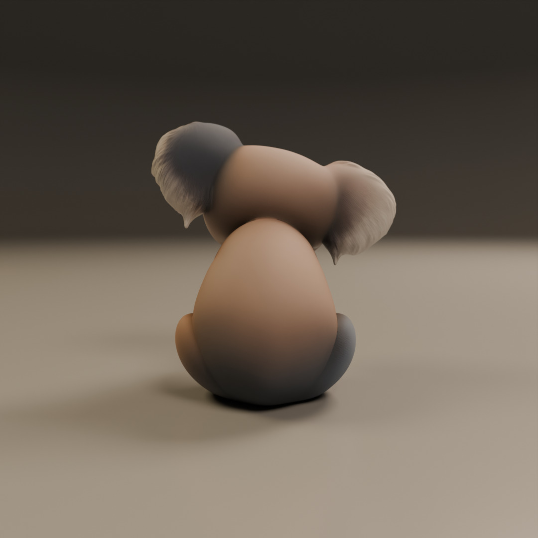 koala 3D print model_10