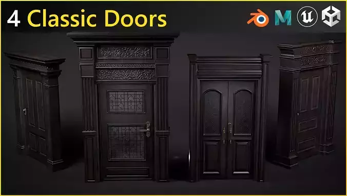Door collection-Game ready