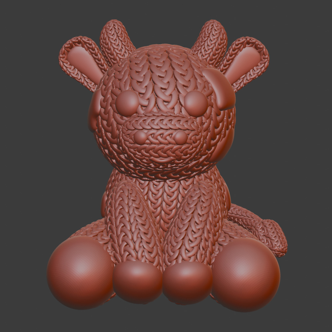 knitted Cow 3D print model_3