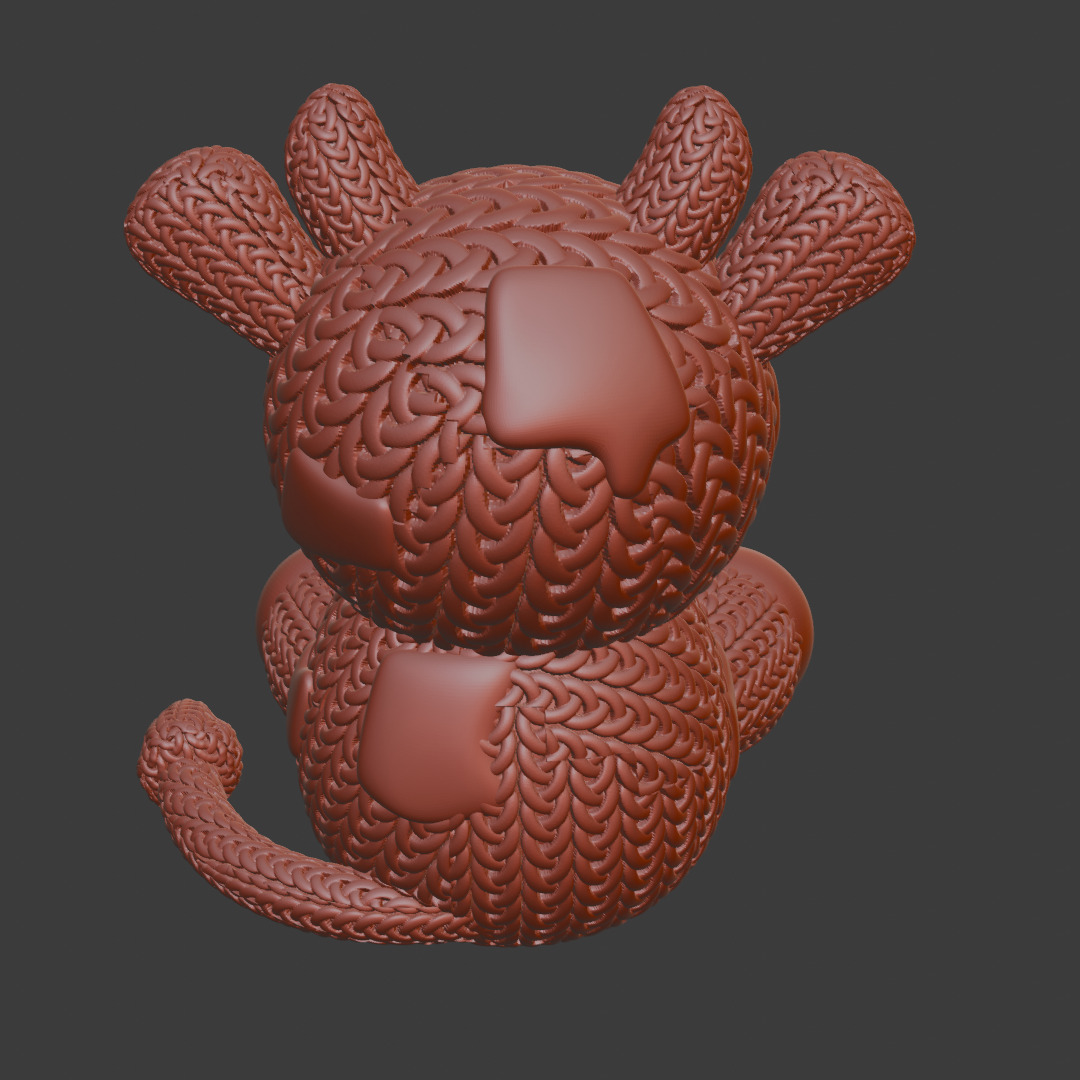knitted Cow 3D print model_5
