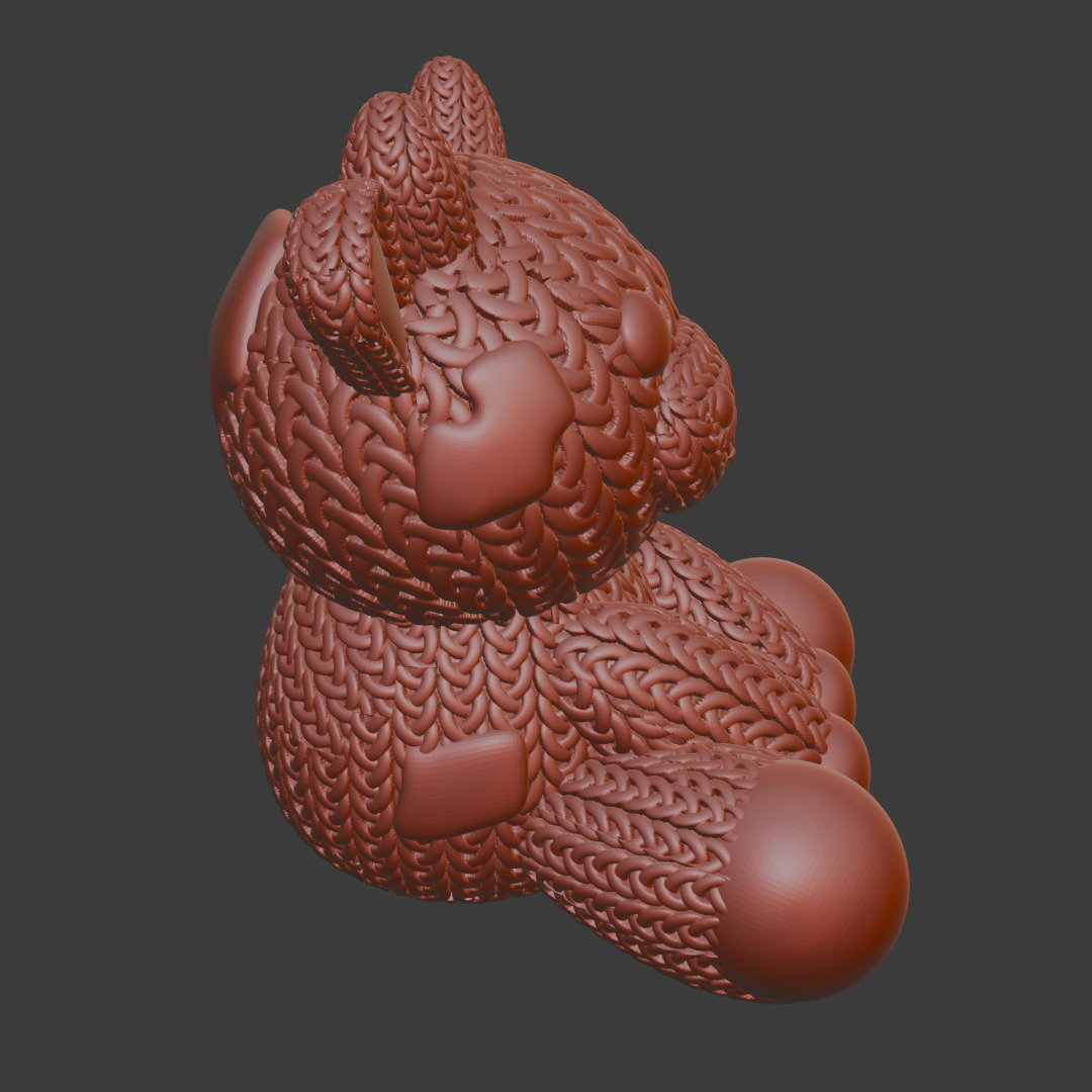 knitted Cow 3D print model_4