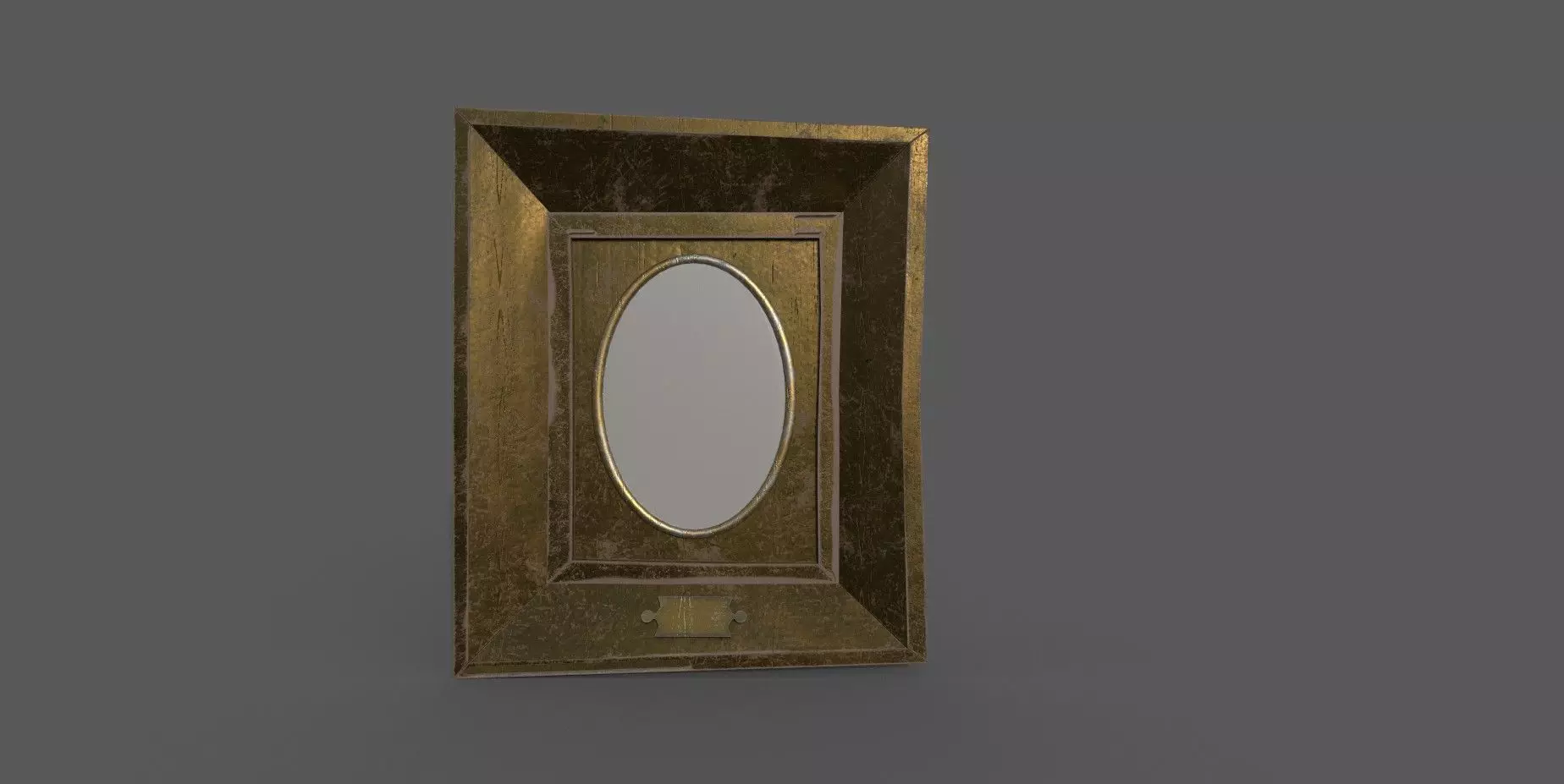 Antique Wall Mirror Free low-poly 3D model