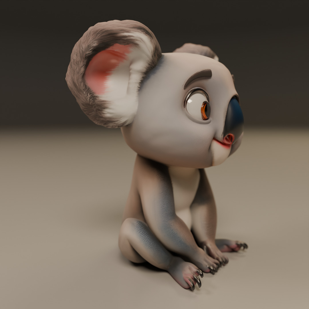 koala 3D print model_4