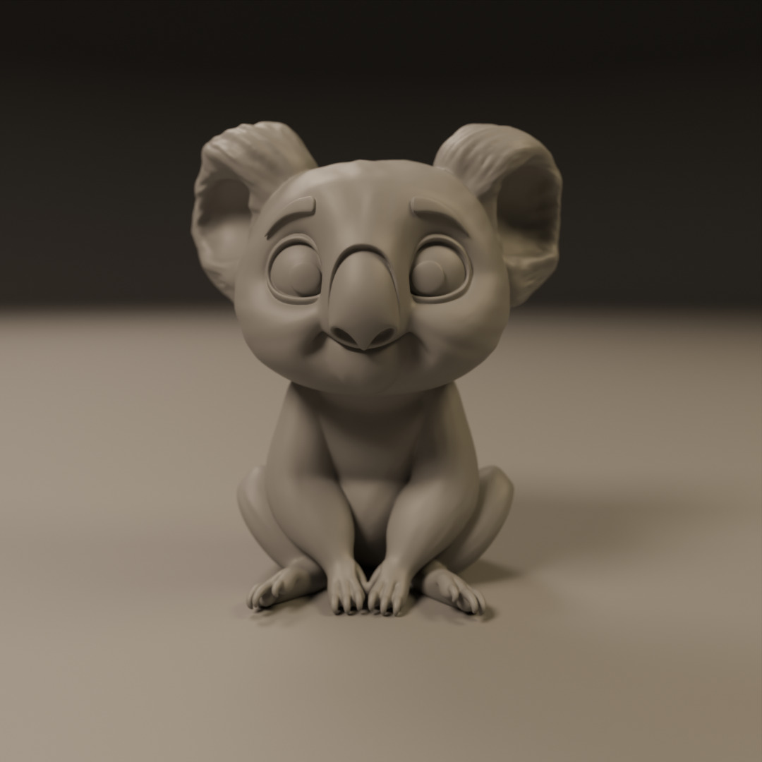 koala 3D print model_18