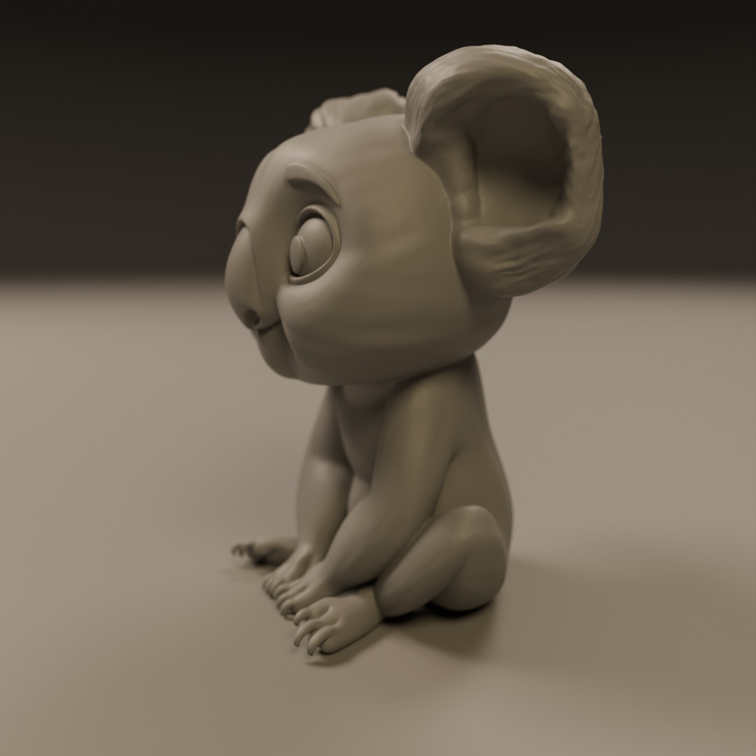 koala 3D print model_14