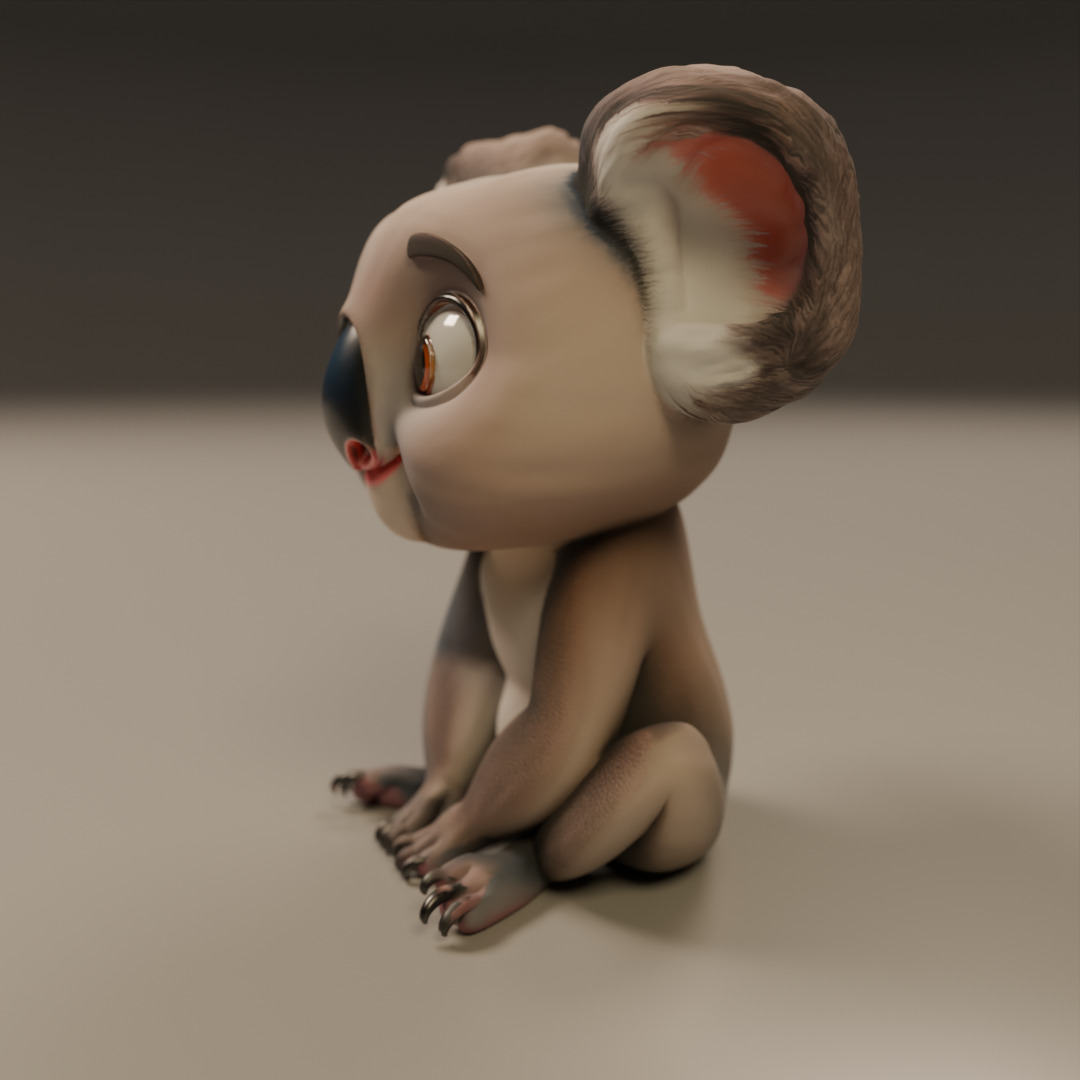 koala 3D print model_5