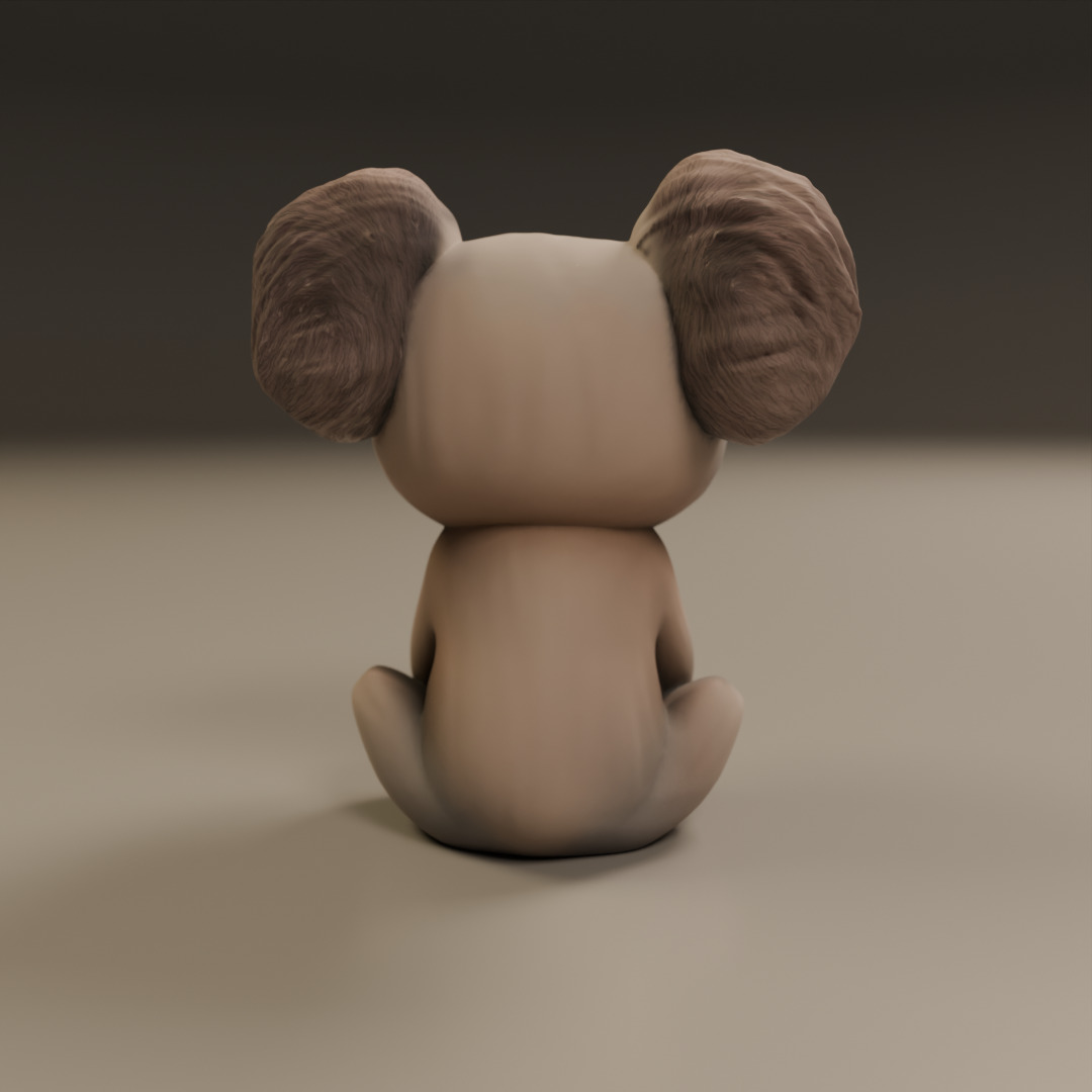koala 3D print model_3
