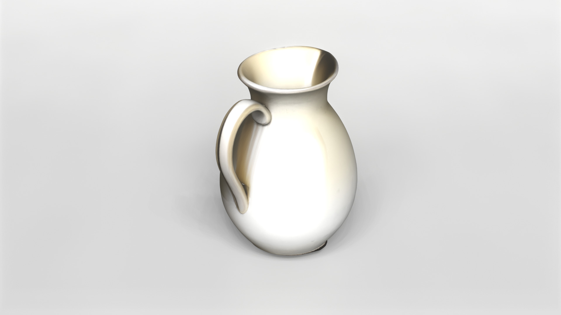 Elegant Ceramic Pitcher 3D Model 3D model_2