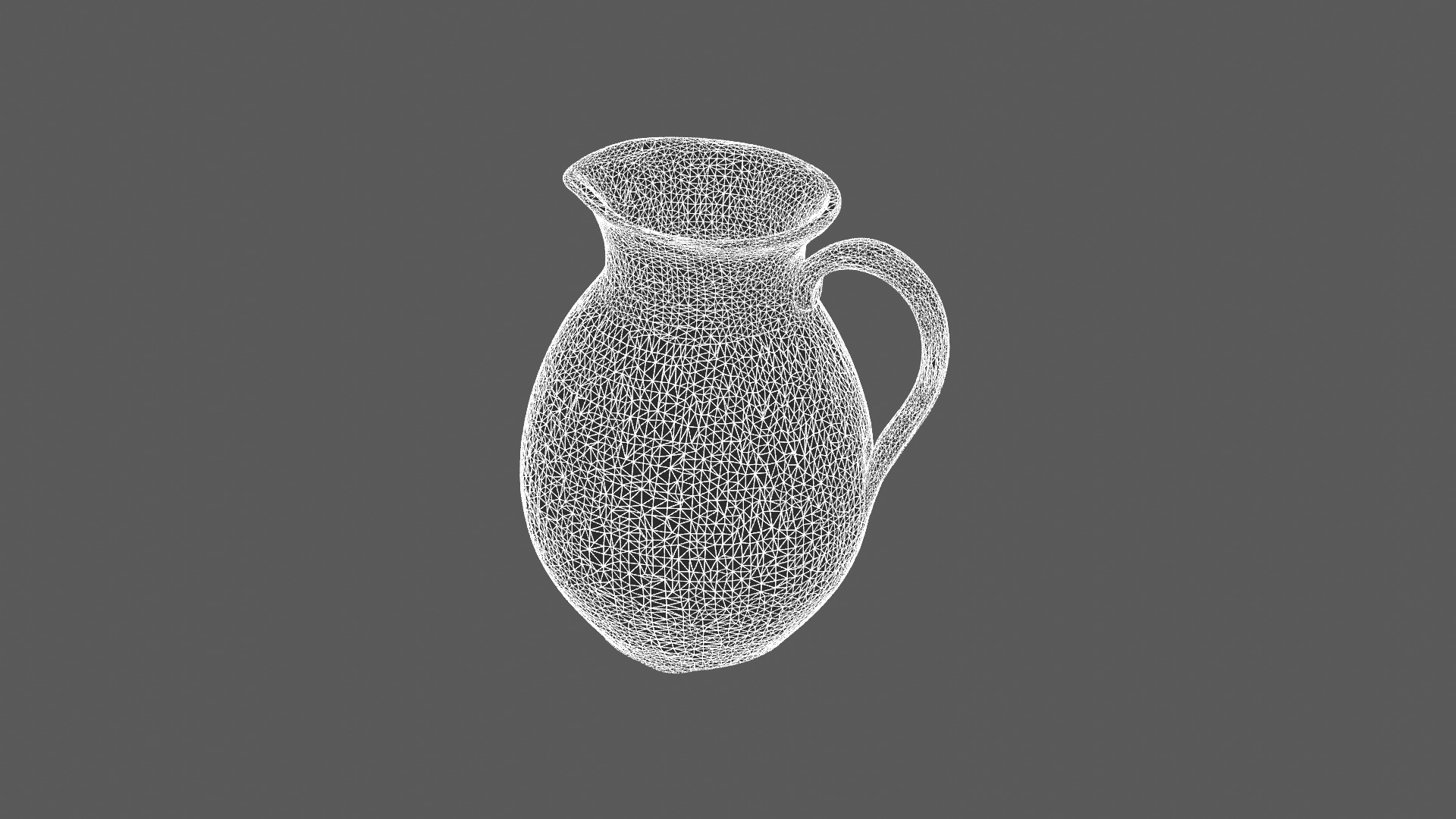 Elegant Ceramic Pitcher 3D Model 3D model_5