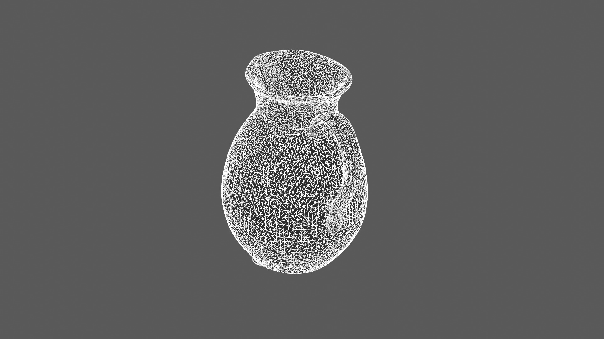 Elegant Ceramic Pitcher 3D Model 3D model_6