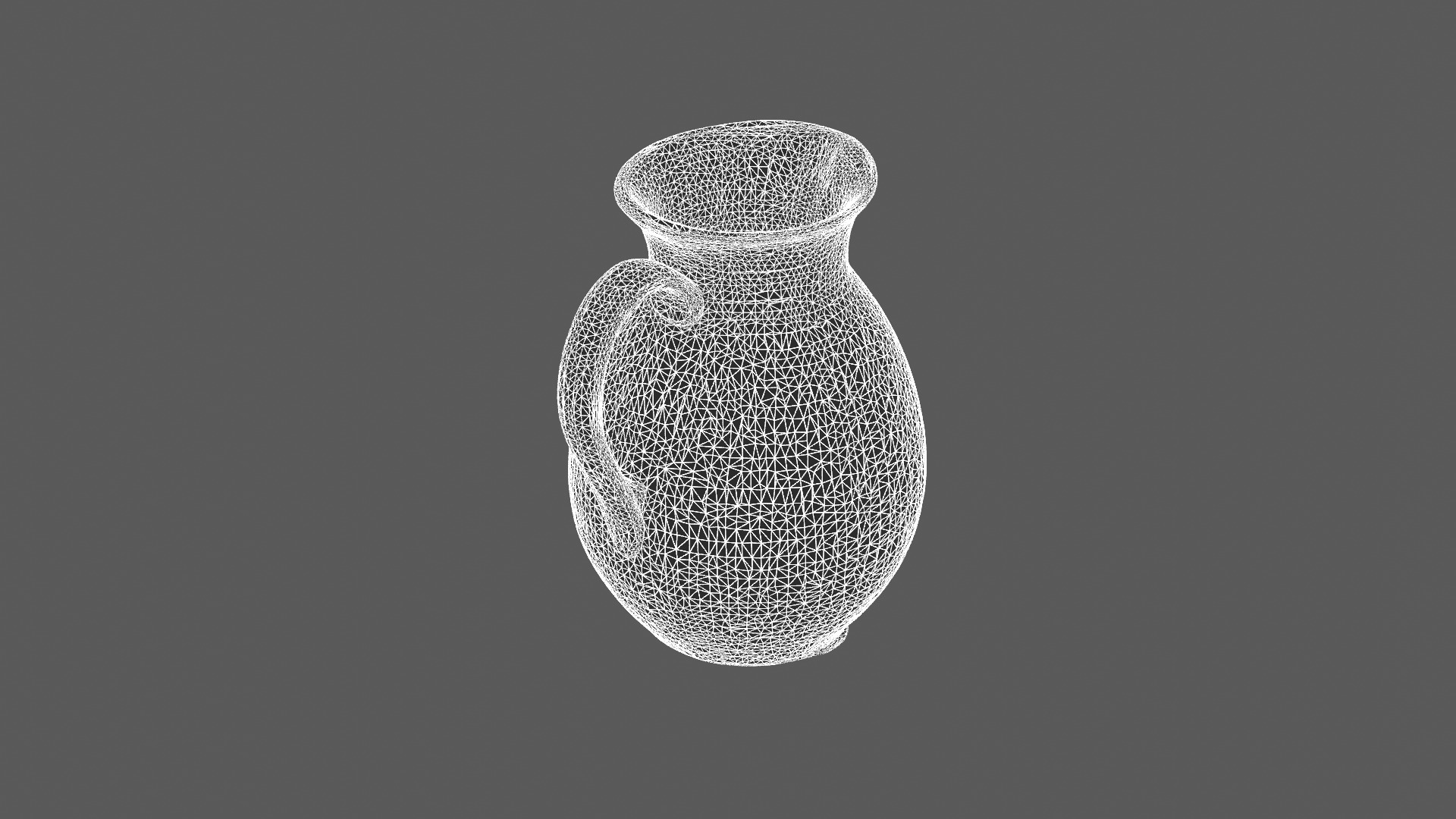 Elegant Ceramic Pitcher 3D Model 3D model_7