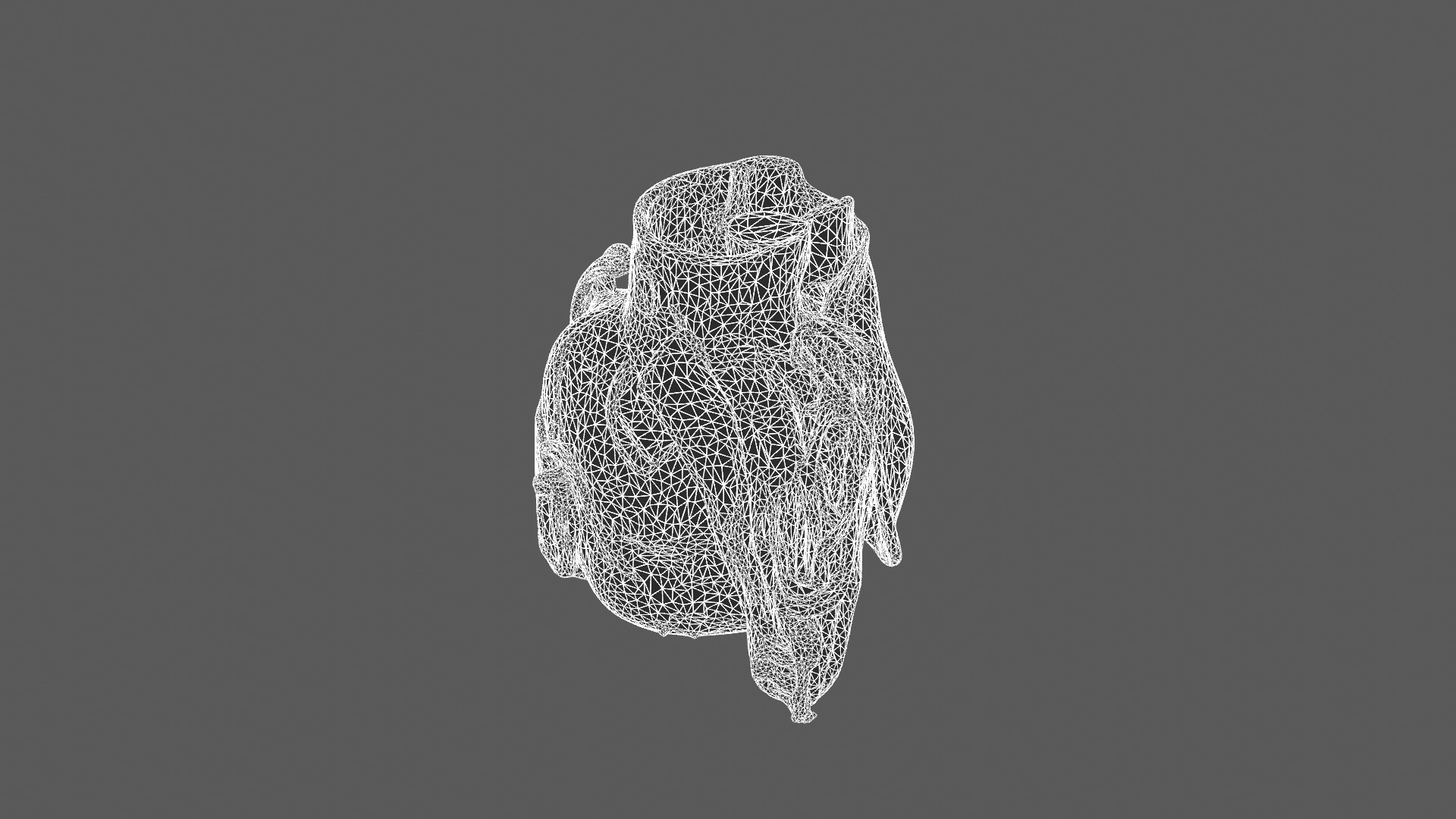 Vintage Leather Pouch 3D Model 3D model_7