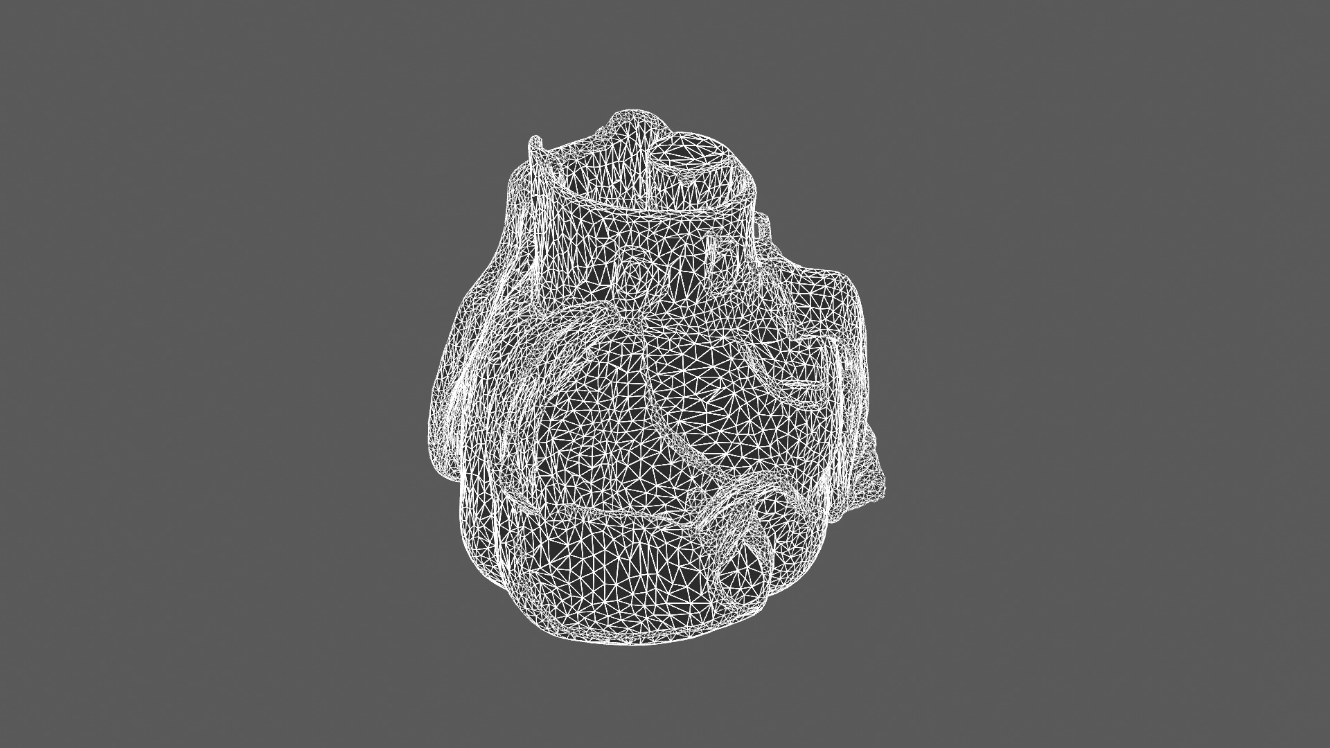 Vintage Leather Pouch 3D Model 3D model_5