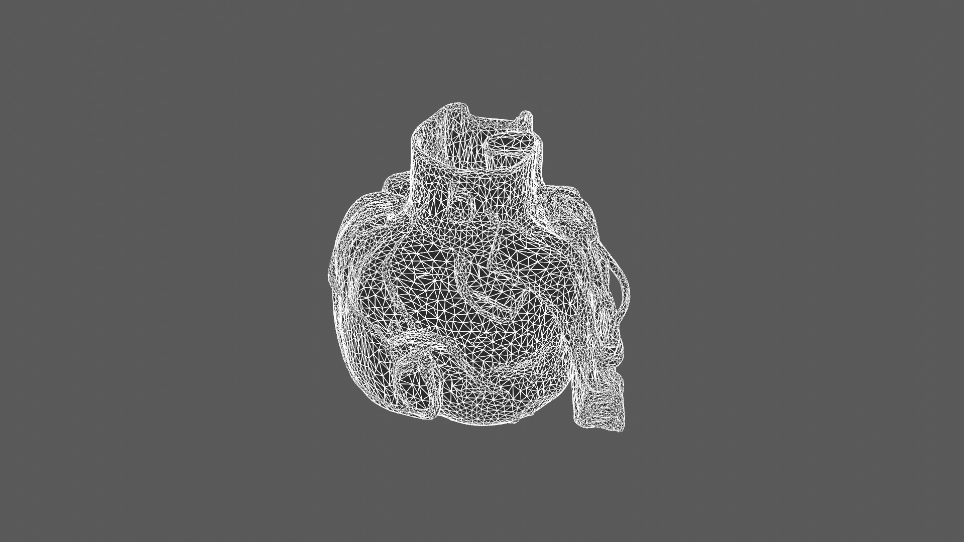 Vintage Leather Pouch 3D Model 3D model_6