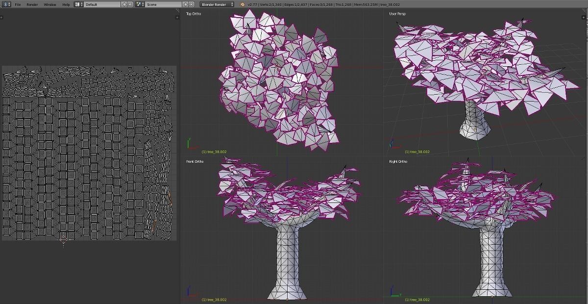 Garden Pack scene models with textures Low-poly 3D model_12