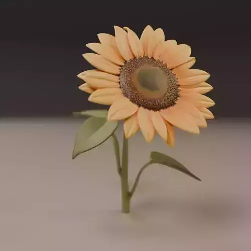 sunflower 3D print model sunflower 3D print model