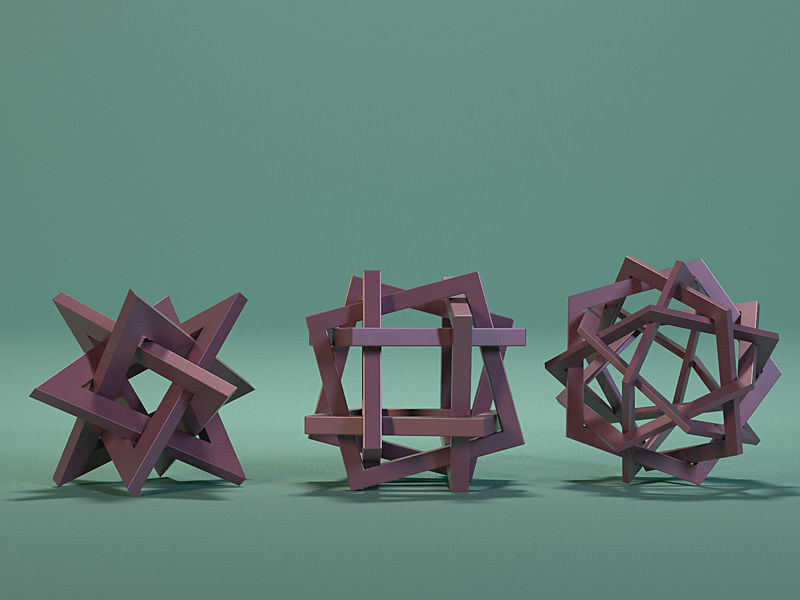 Orderly Tangles Low-poly 3D model_2