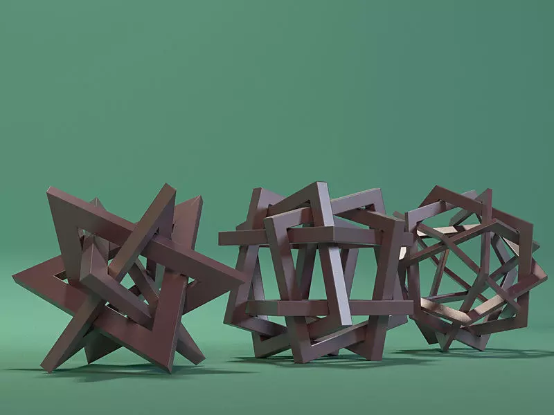 Orderly Tangles Low-poly 3D model_0