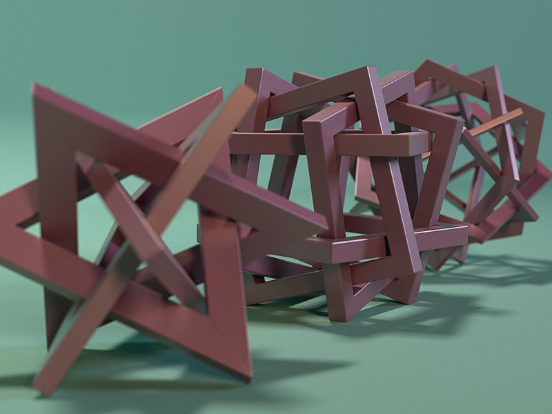 Orderly Tangles Low-poly 3D model_4