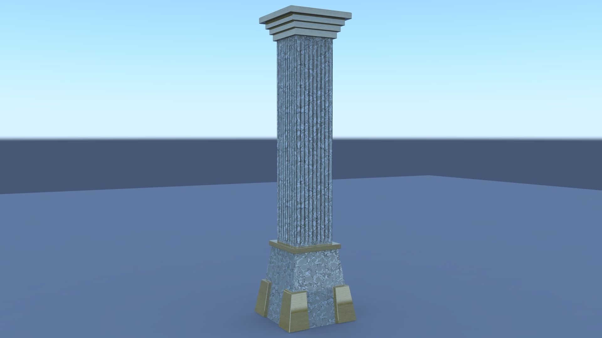 Pillar Pack Low-poly 3D model_6
