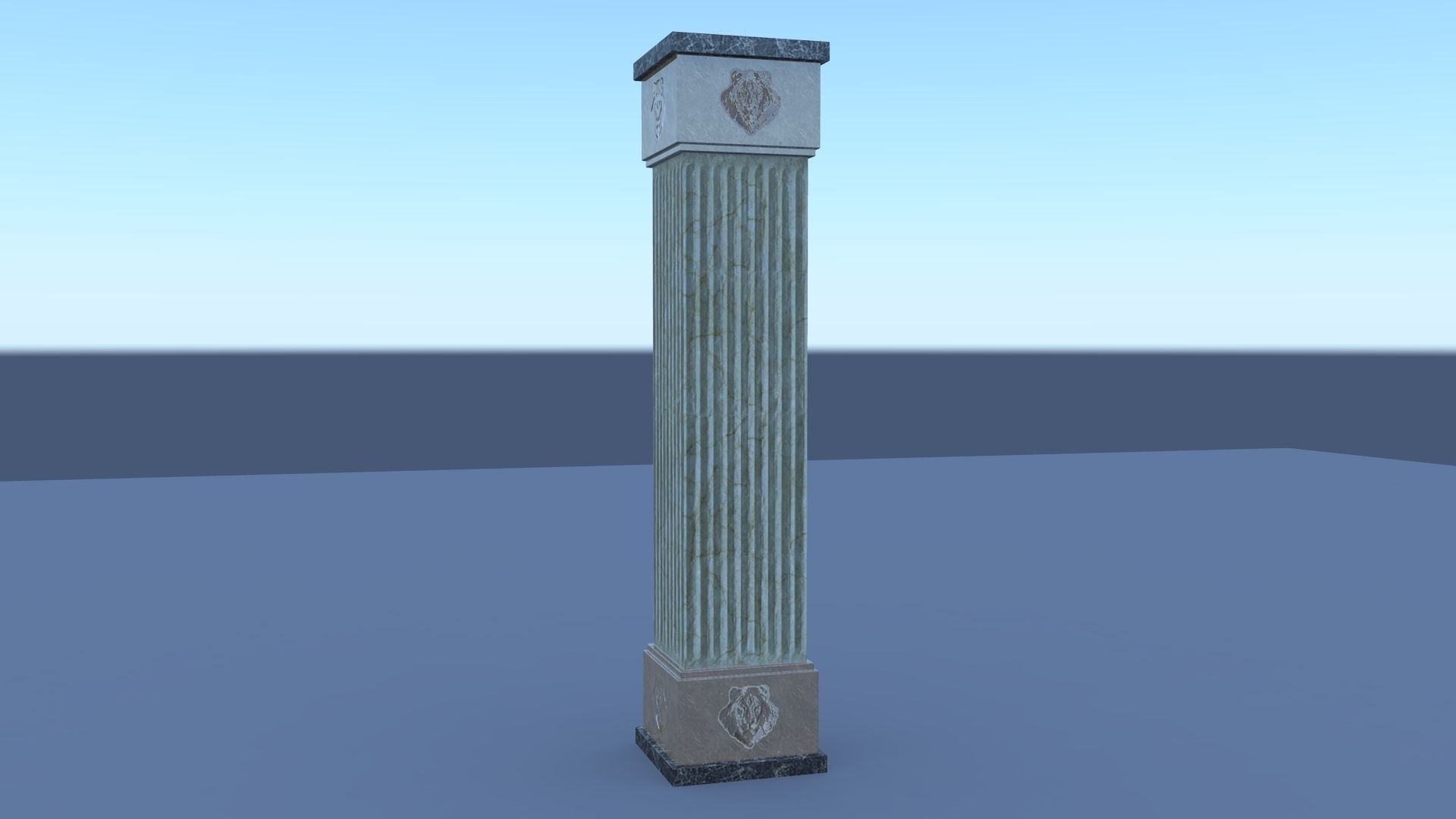 Pillar Pack Low-poly 3D model_5