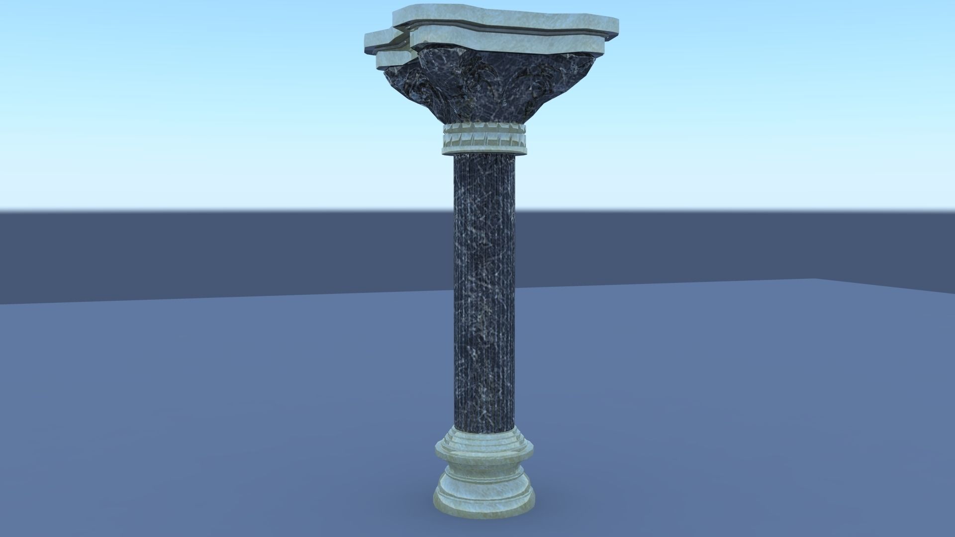 Pillar Pack Low-poly 3D model_8