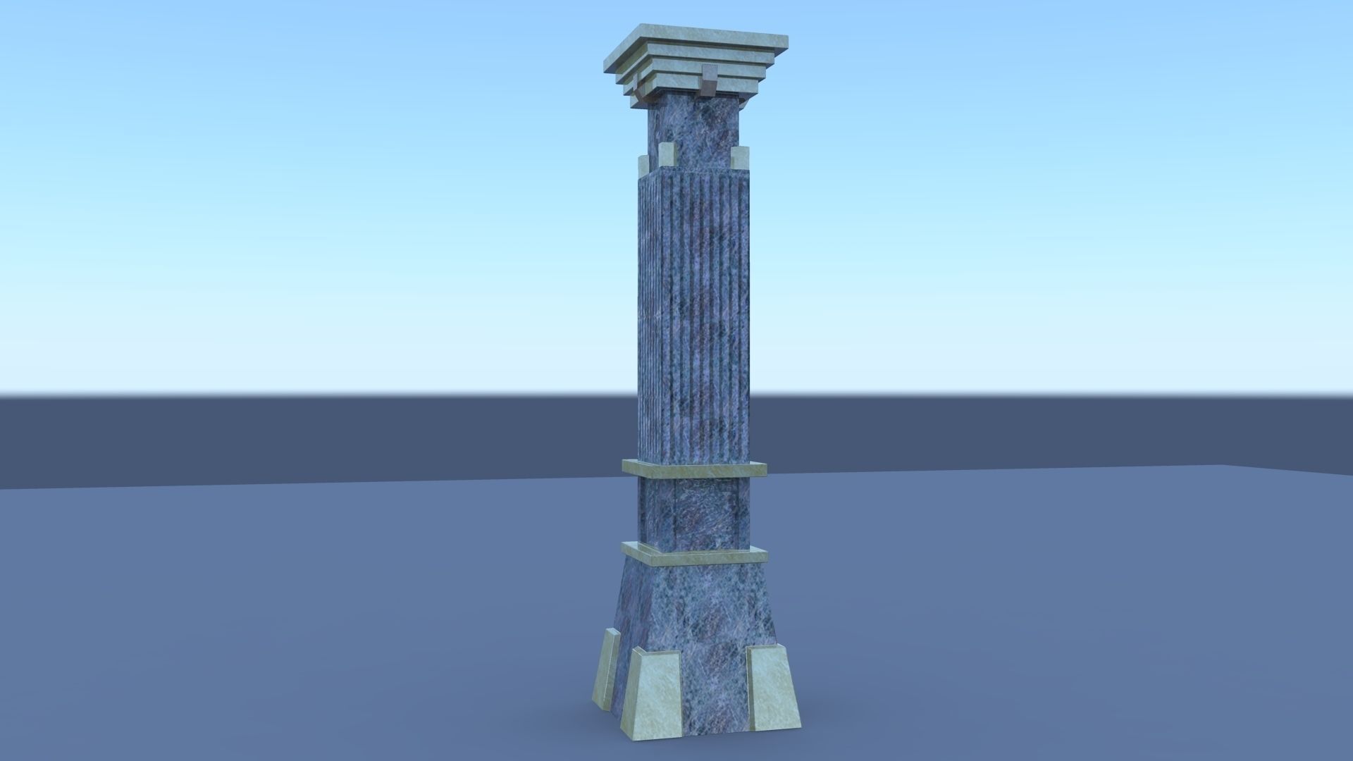 Pillar Pack Low-poly 3D model_4