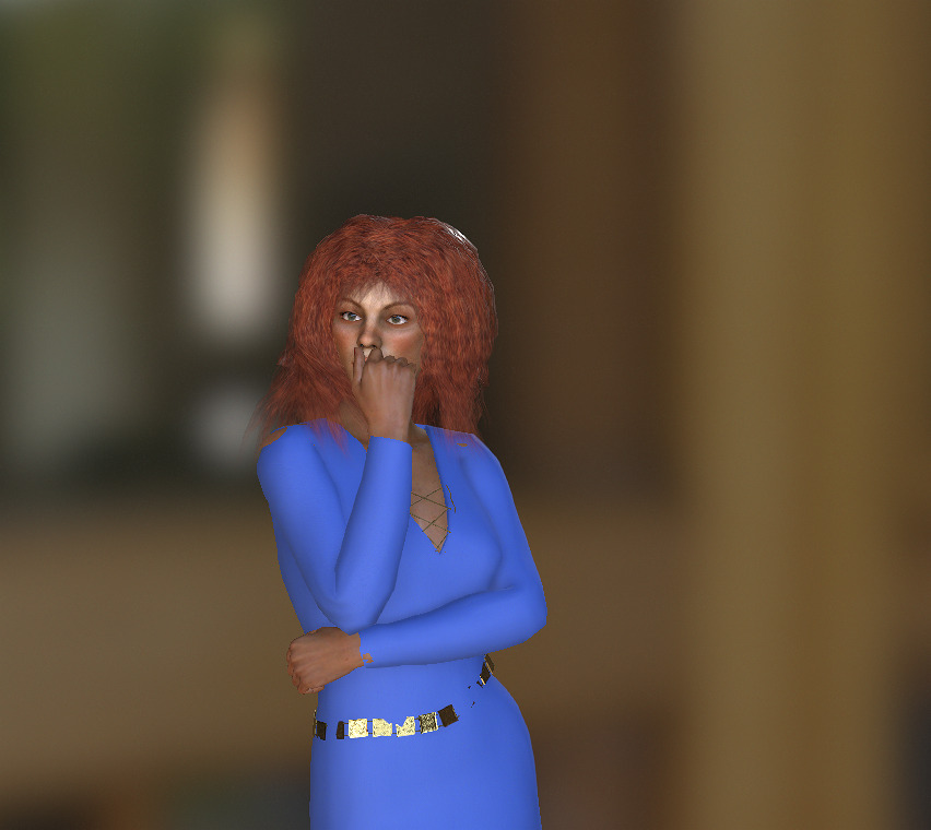 12TH CENTURY TAVERN MAID MAGGIE 3D model_1