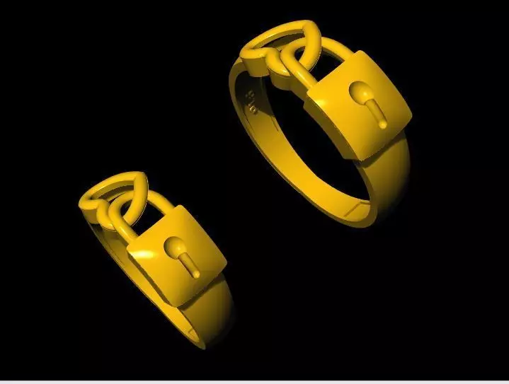 heart ring 3dm file 3D print model_0