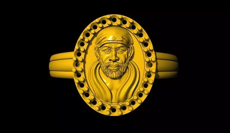 sai baba ring 3dm file 3D print model