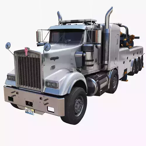 Tweensteer Kenworth W900 wrecker truck